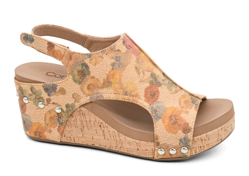 Corkys, Shoes,Carley Floral Wedge