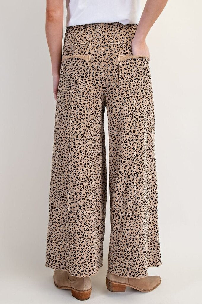 easel, Pants,Animal Print Pants