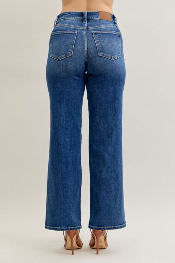 Judy Blue, Jeans,MR Straight Front Dbl Pkt.