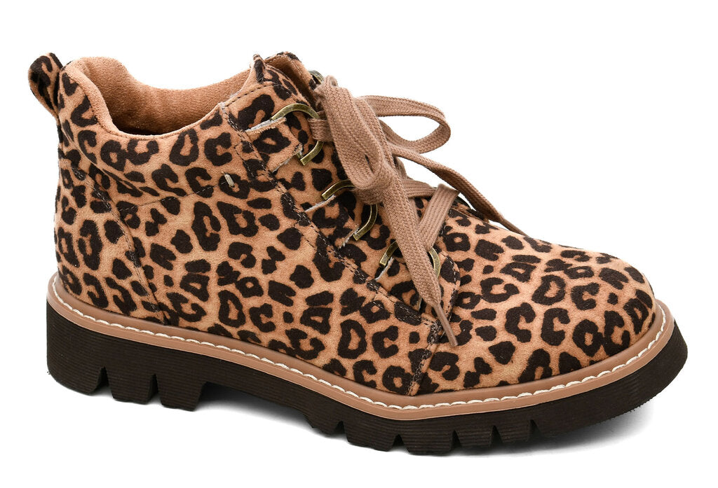 Corkys, Boots,Leopard Lace Up