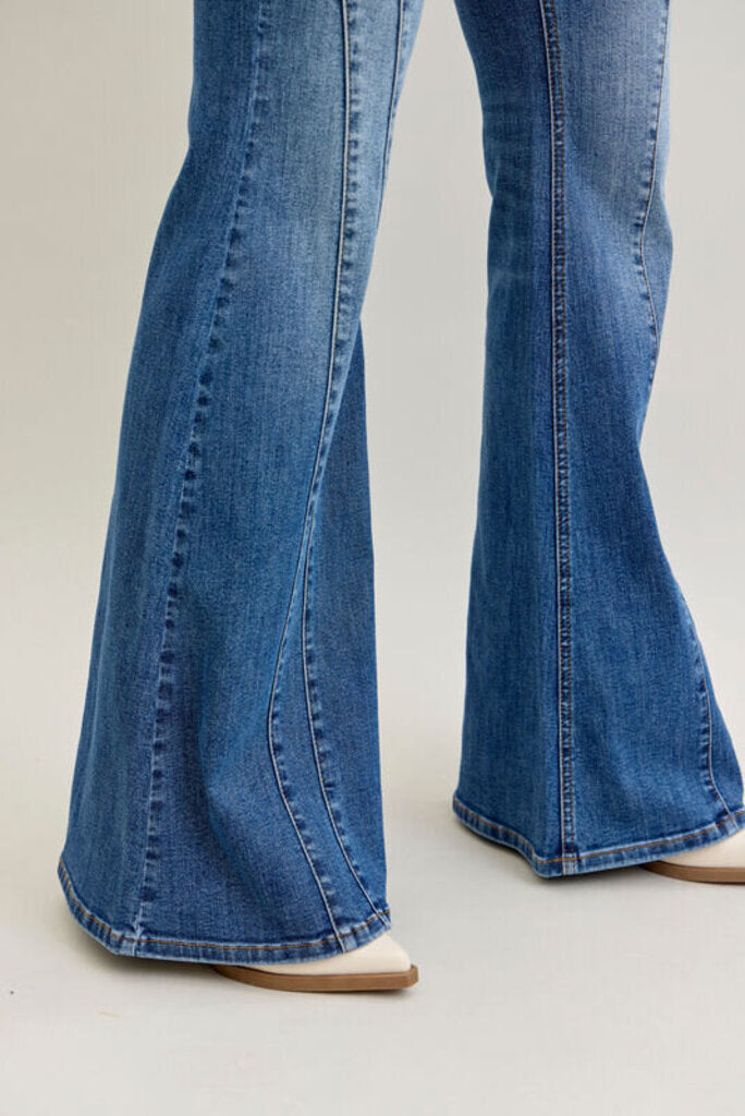 Judy Blue, Jeans,MR Flare Angular Seam