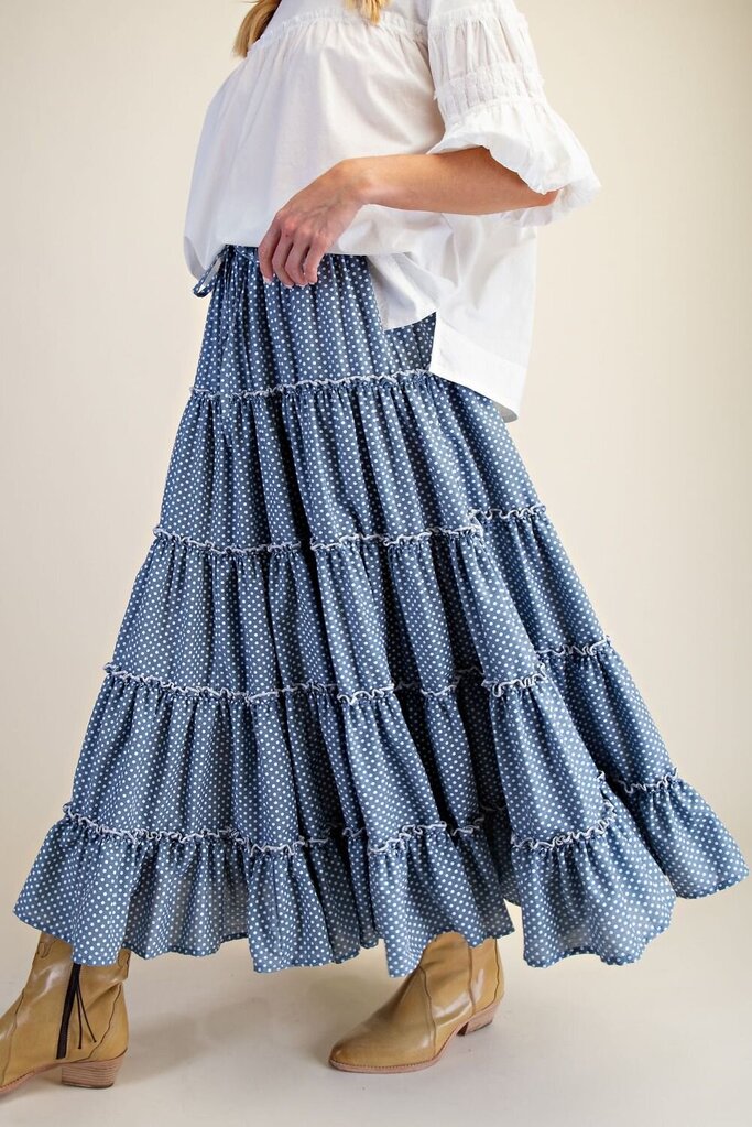 easel, Skirt,Polka Dot Print Tier