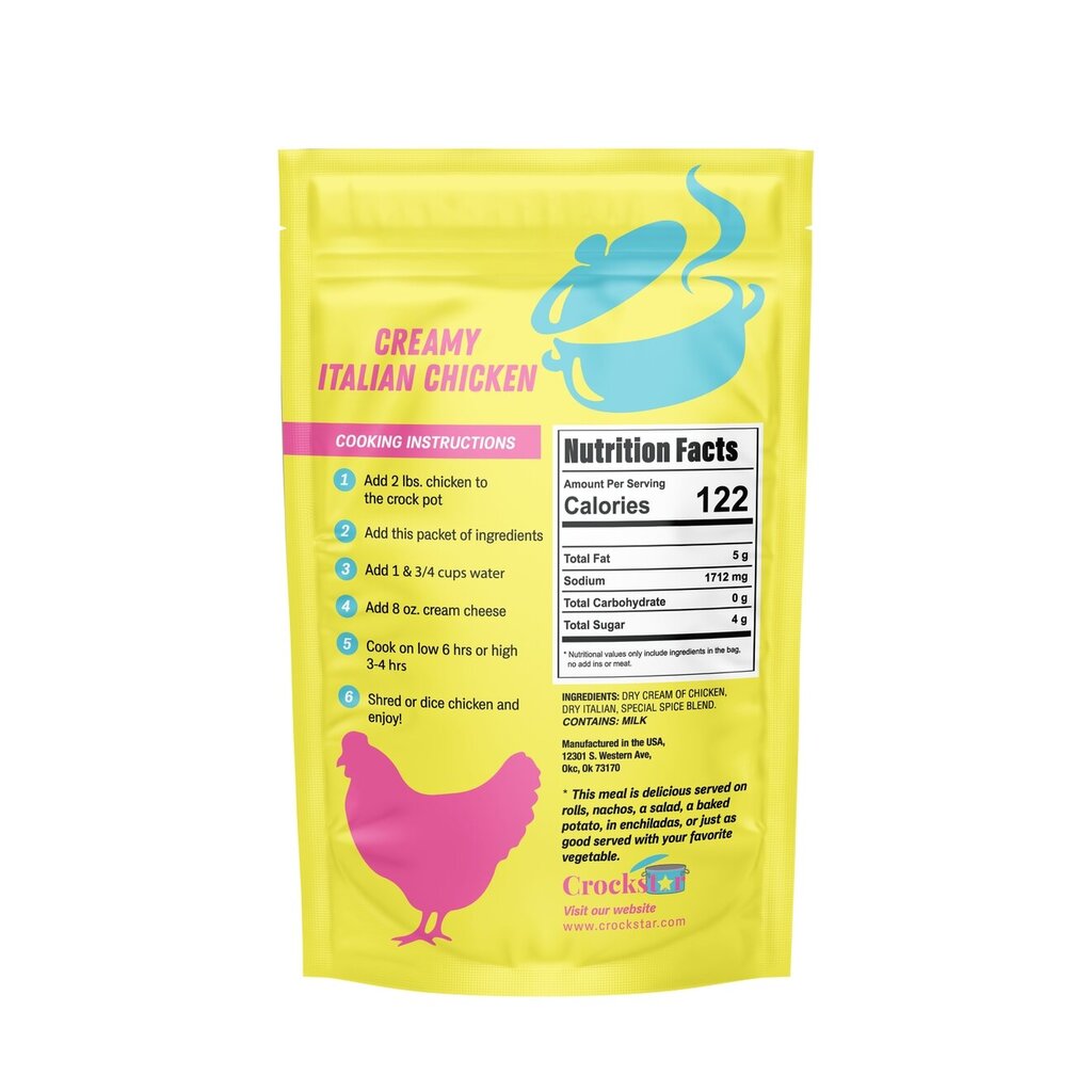 Crockstar, Food,Creamy Italian Chicken