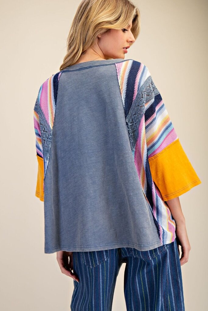 easel, Top,Multi Color Washed Cotton