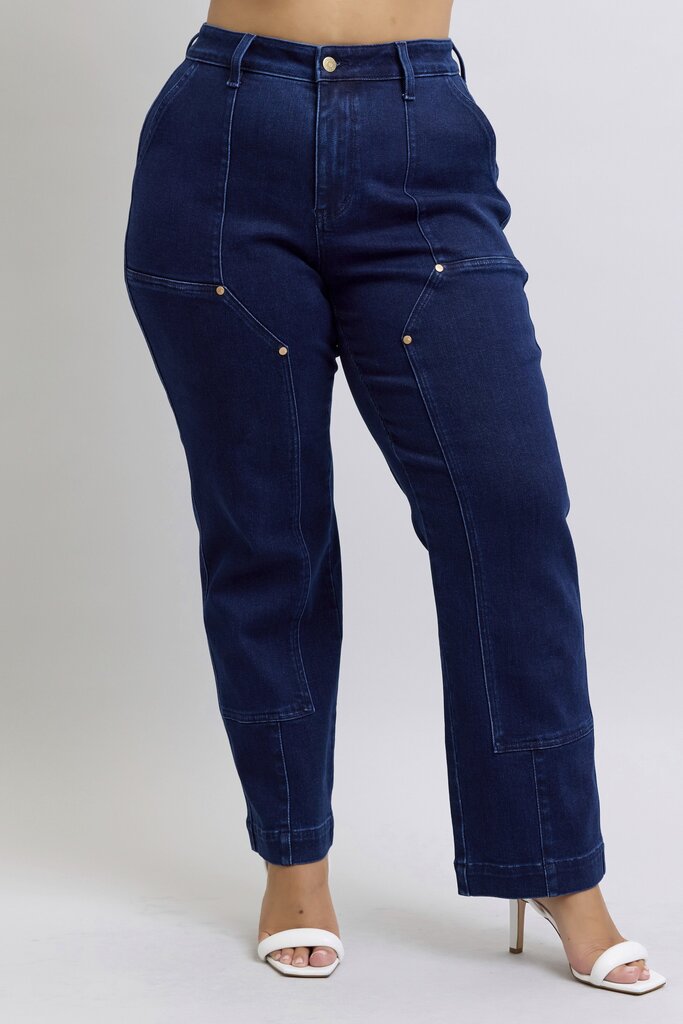 Judy Blue, Jeans,HW Knee Patch Straight 88918
