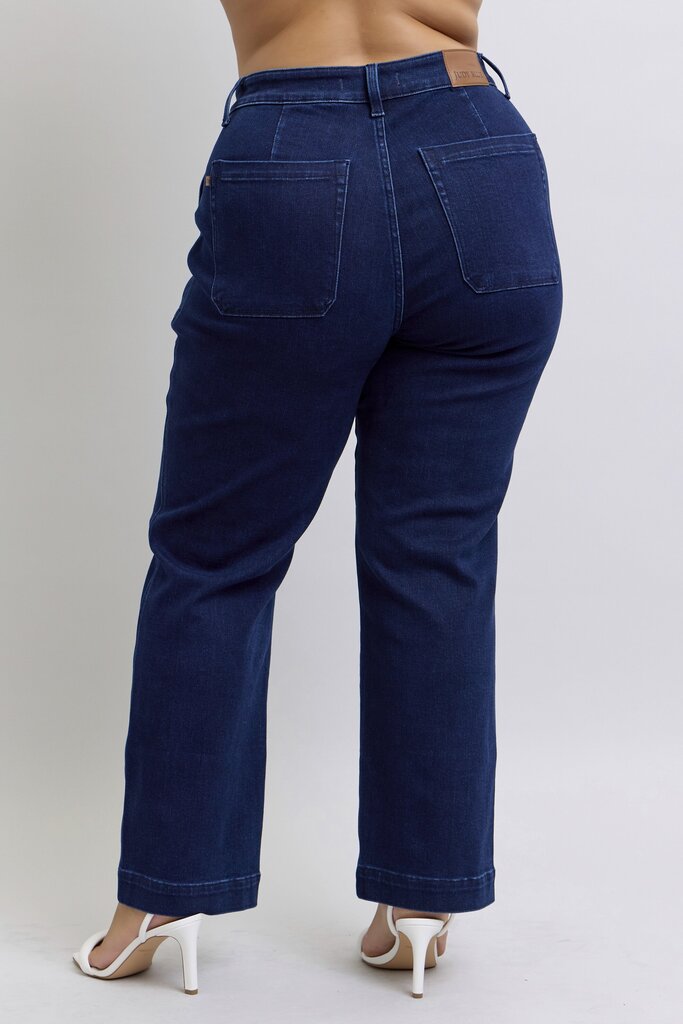 Judy Blue, Jeans,HW Knee Patch Straight 88918