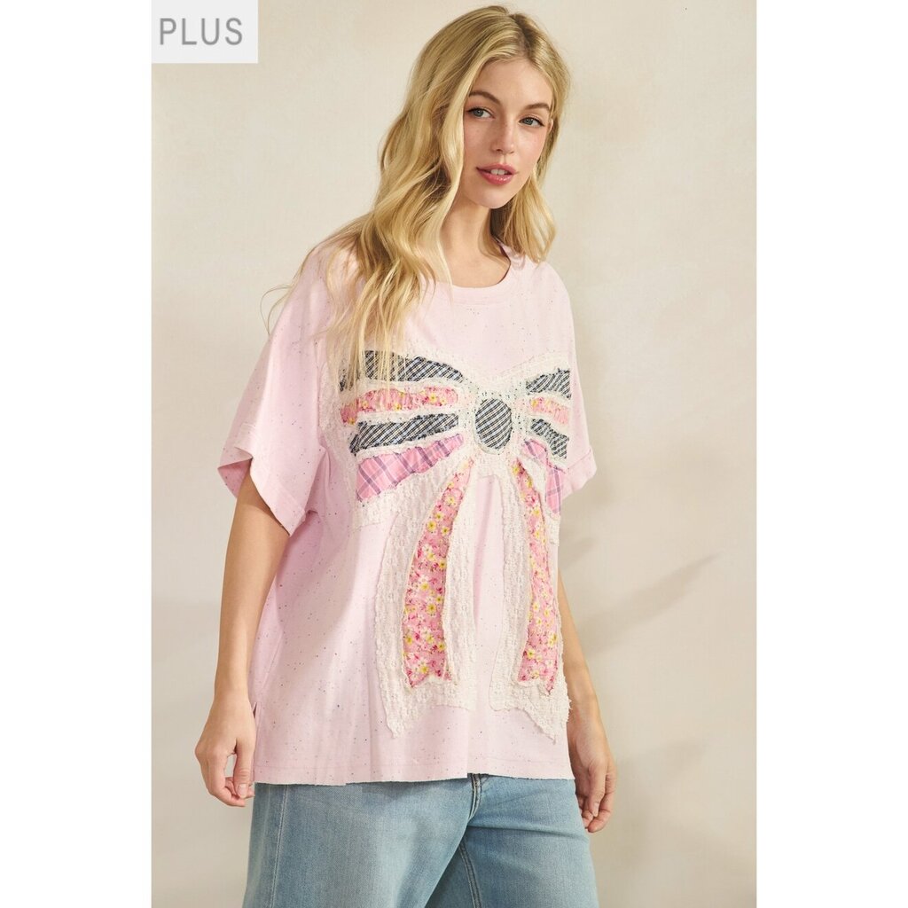 Sage + Fig, Top,Bow Patch Tee