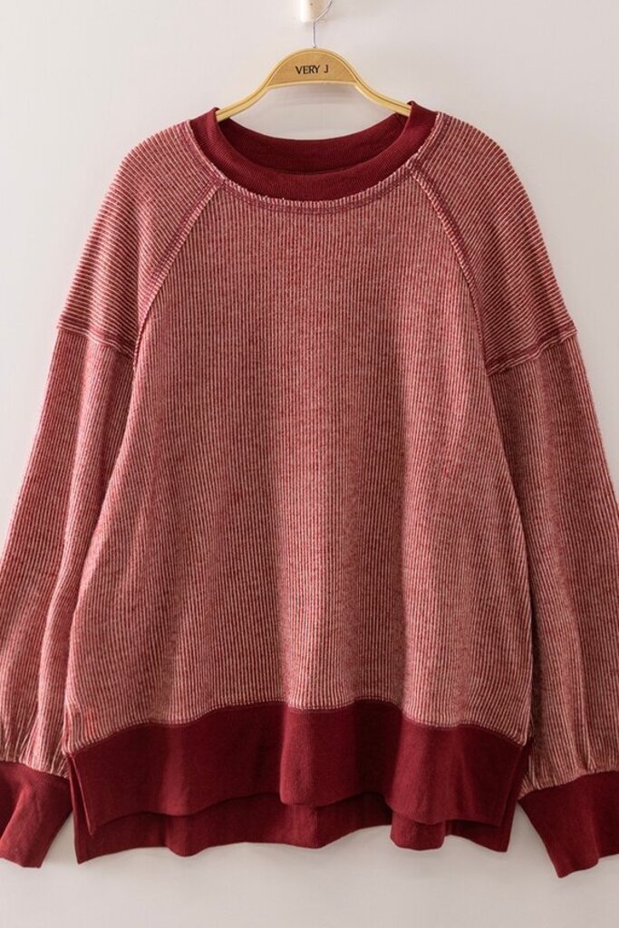 Very J, Top,Vintage Thermal Sweater
