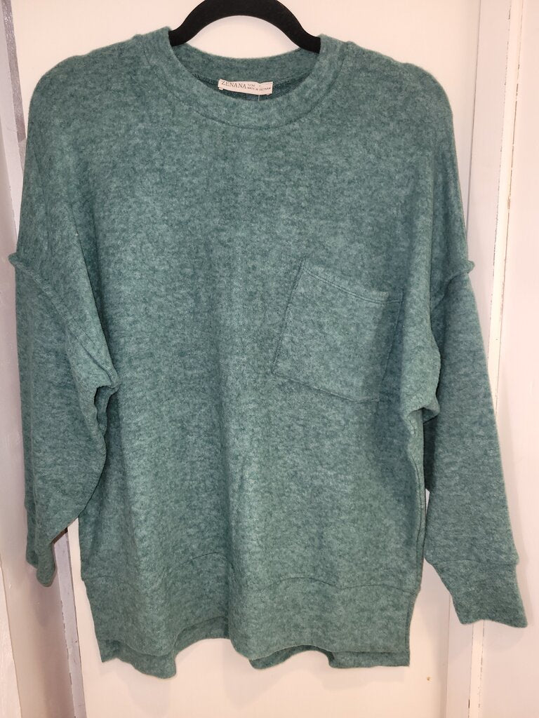 Zenana, Top,Brushed Oversized Sweater