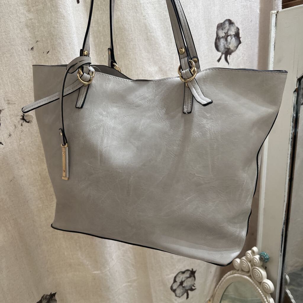 JEN & CO, Bags,M1614 IRIS 2 in 1 Tote,Ivory