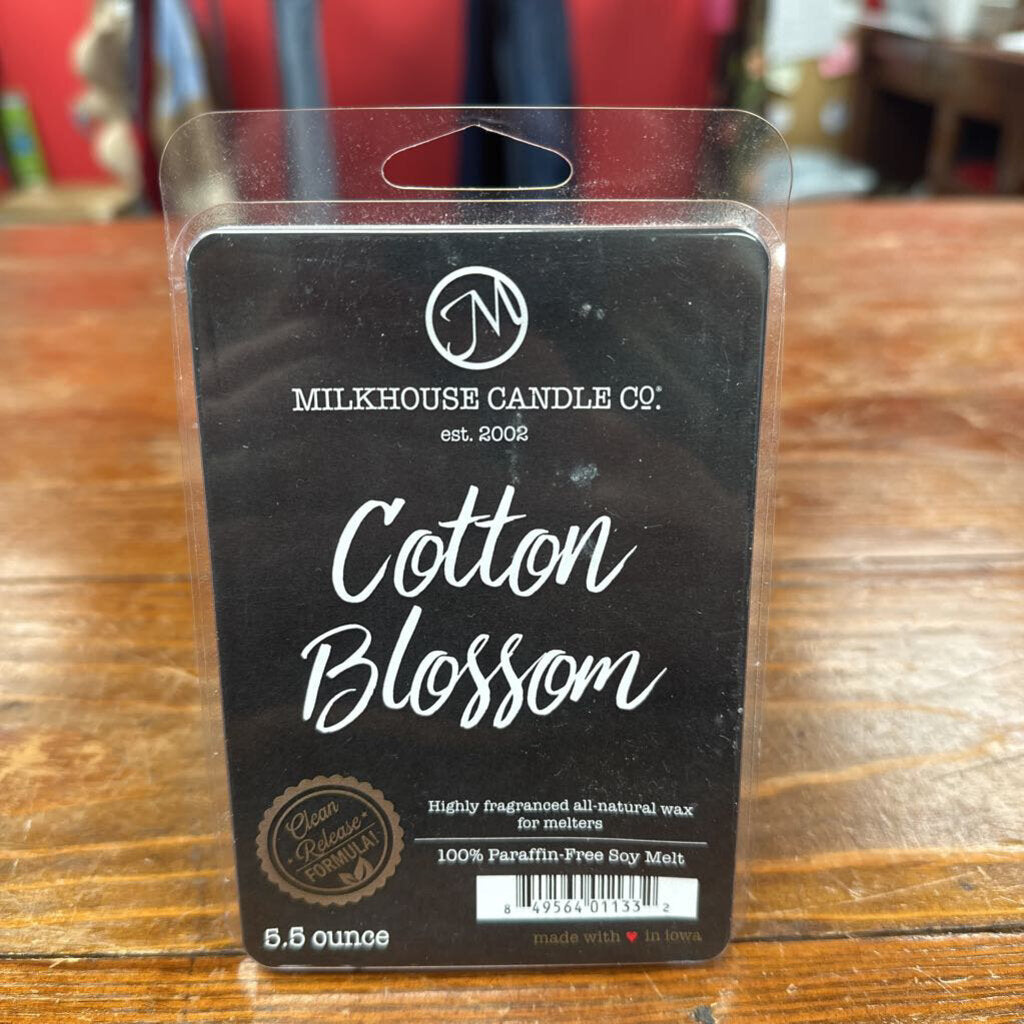 Milkhouse Candle Company, Candles,Cotton Blossom Melts
