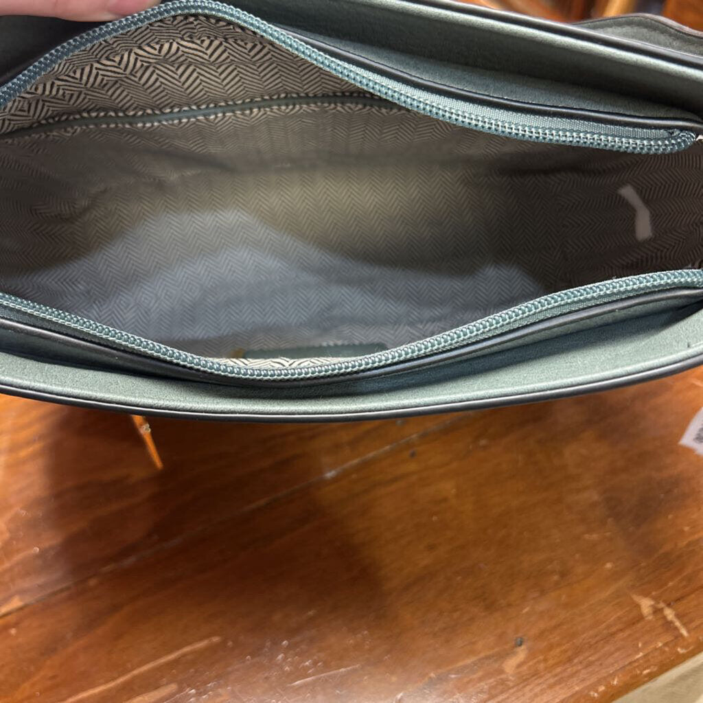 JEN & CO, Bags,Raquel Whipstitch Saddle Bag,Olive