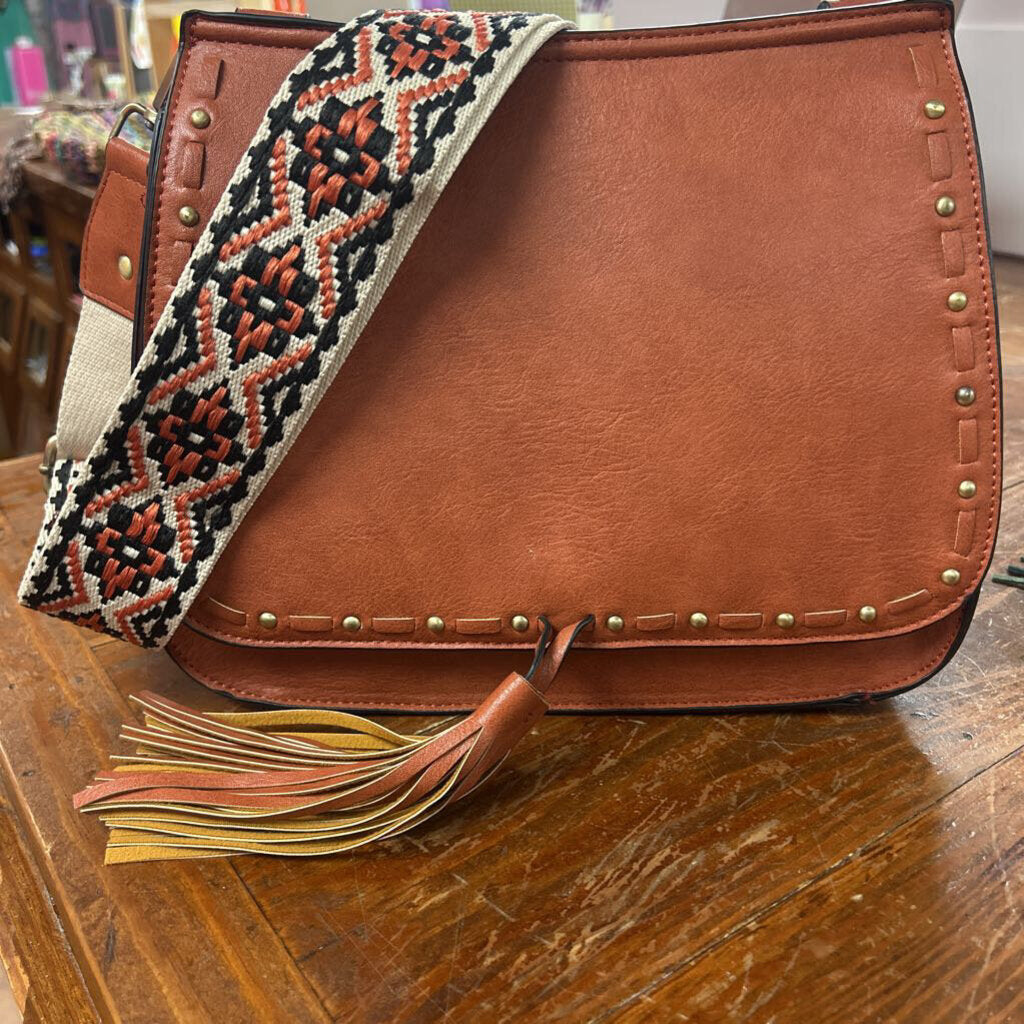 JEN & CO, Bags,Bailey Crossbody,Rust