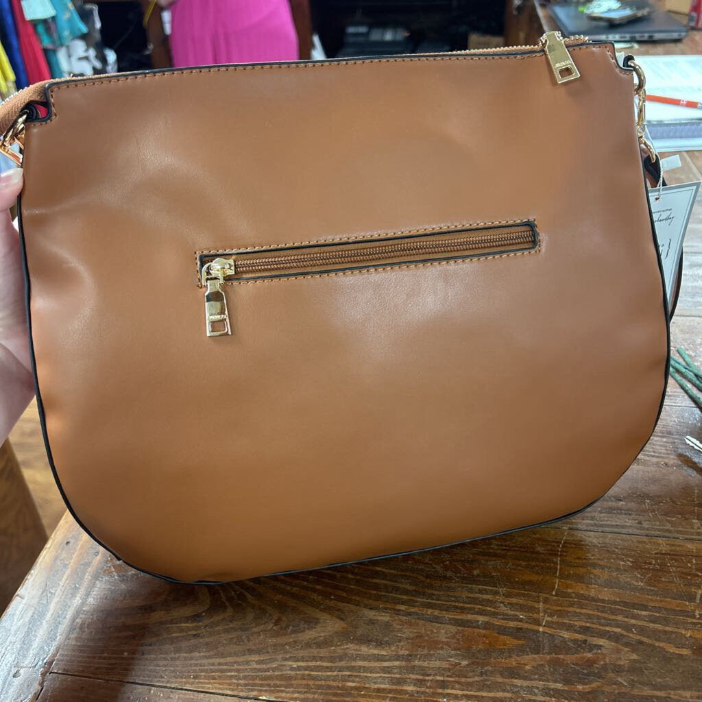 JEN & CO, Bags,Aurelia Studded Hobo,Brown