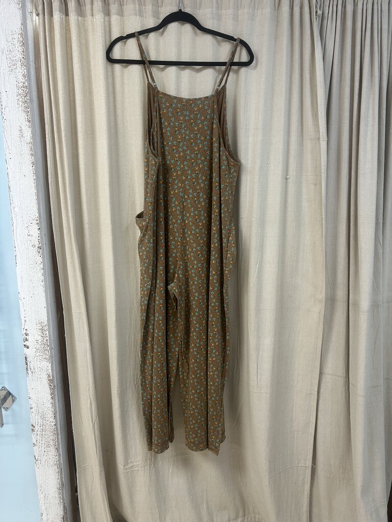 easel, Jumper/Romper,Floral Print Cotton Jersey