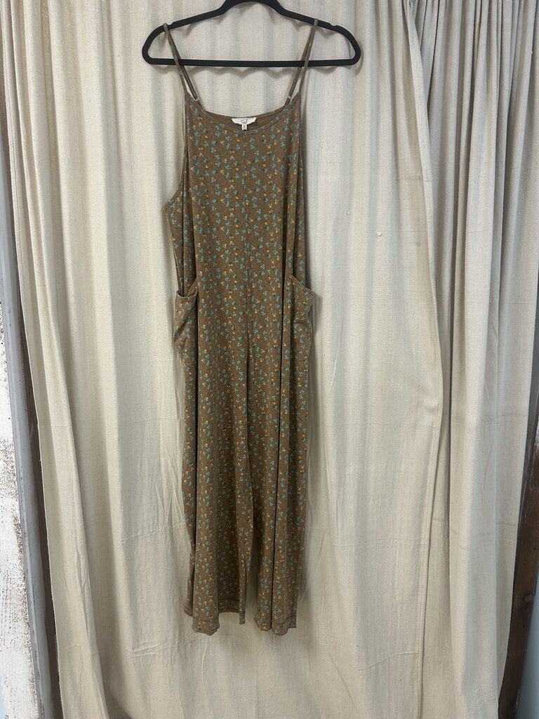 easel, Jumper/Romper,Floral Print Cotton Jersey