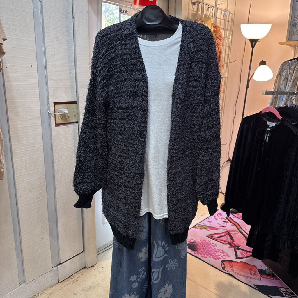 UMGEE, Sweater,Open Cardigan w/Pockets,Black,XL
