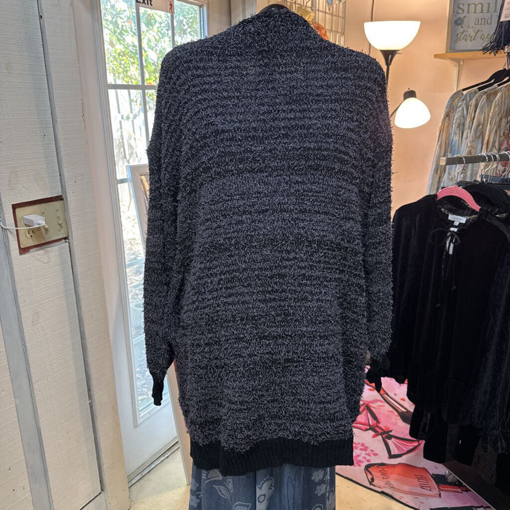 UMGEE, Sweater,Open Cardigan w/Pockets,Black,XL