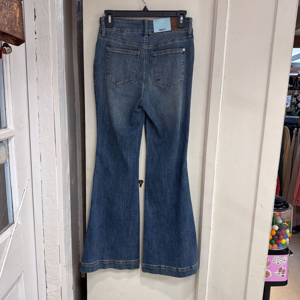 Judy Blue, Jeans,HW Pet. Flare TC Dble Button