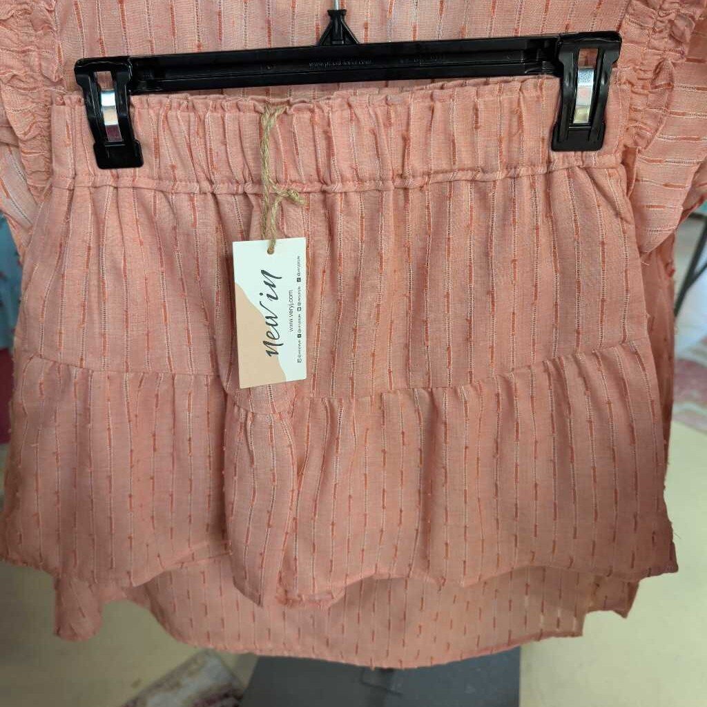 Very J, Set,Woven Top & Short,Blush,S