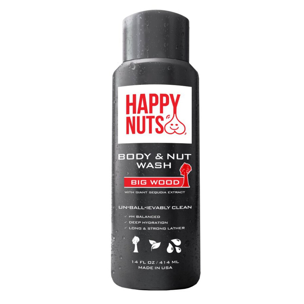 Happy Nuts,men,Bath & Body,Body & Nut Wash--Big Wood