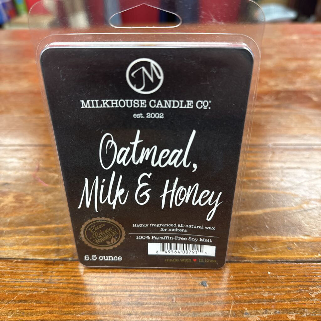 Milkhouse Candle Company, Candles,Oatmeal, Milk & Honey Melts